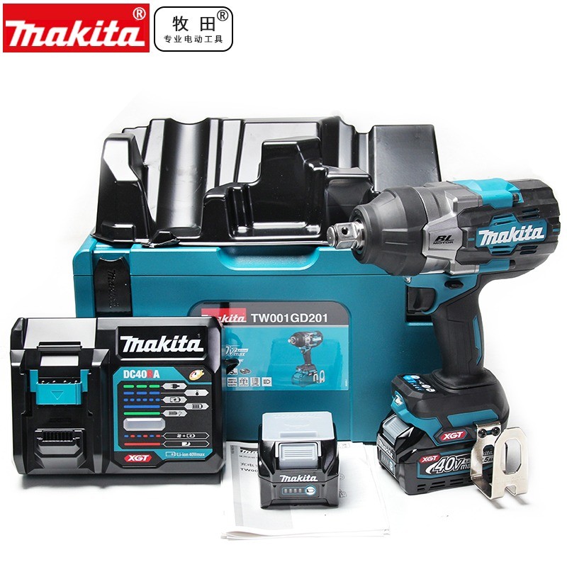 牧田TW001GD201充电式扳手大扭力40V锂电无刷冲击扳手风炮汽修