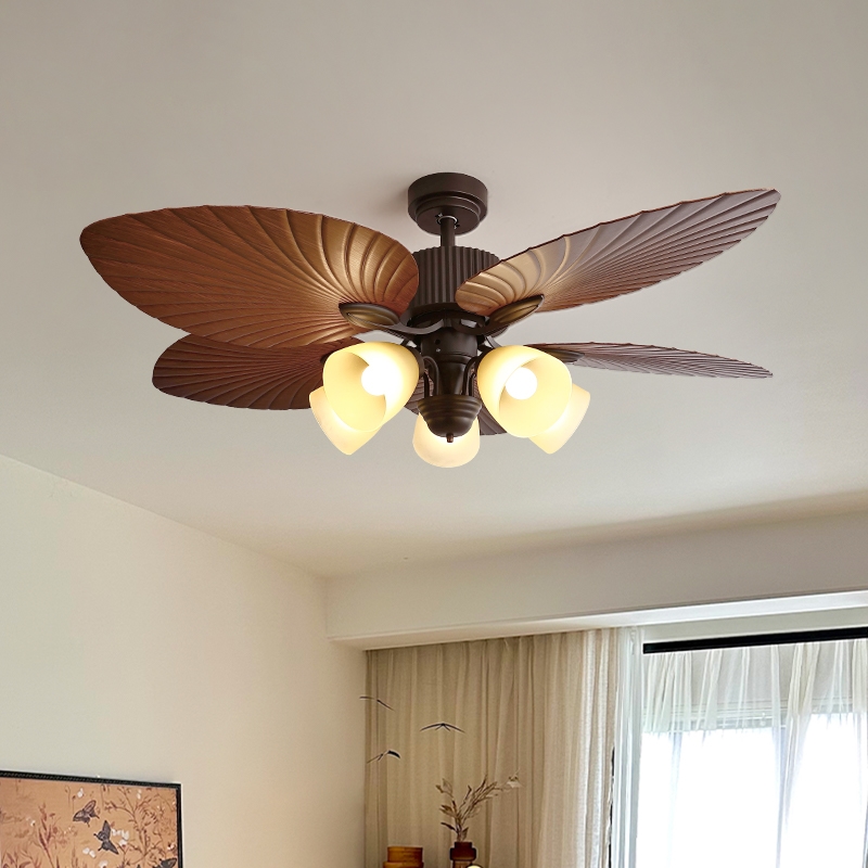 美式复古风扇灯法式中古餐厅吊灯