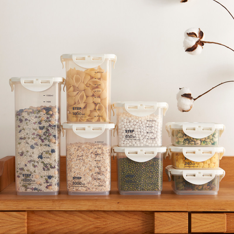 密封收纳防虫食品储存食品级干货零食储存盒干料冰箱收纳盒