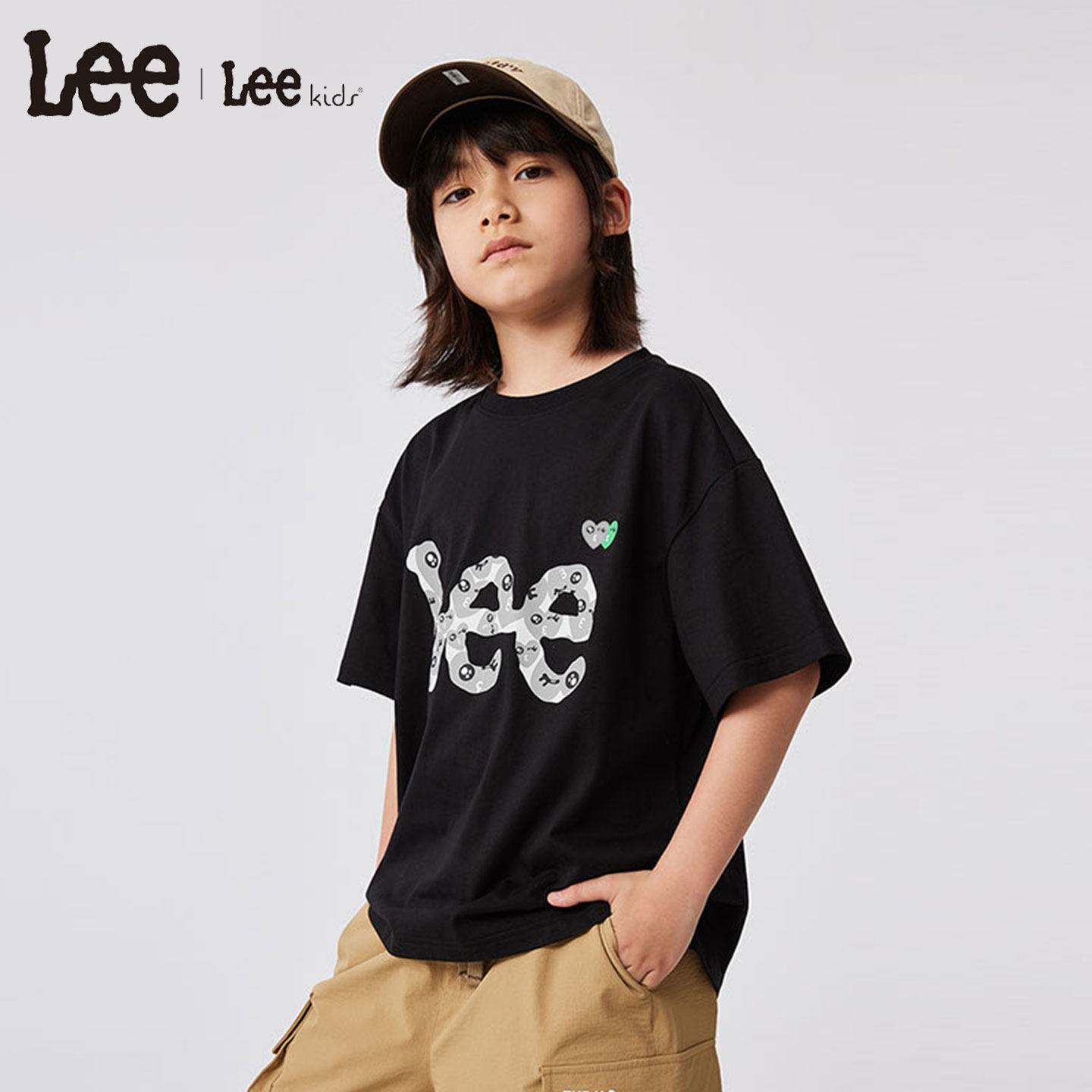 Leekids儿童圆领短袖纯棉T恤图片
