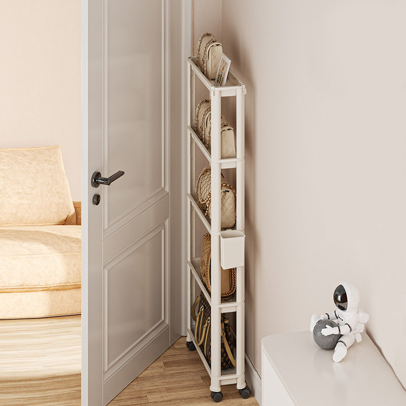 门后夹缝置物架厨房冰箱缝隙多层收纳架卫生间马桶缝隙架落地推车