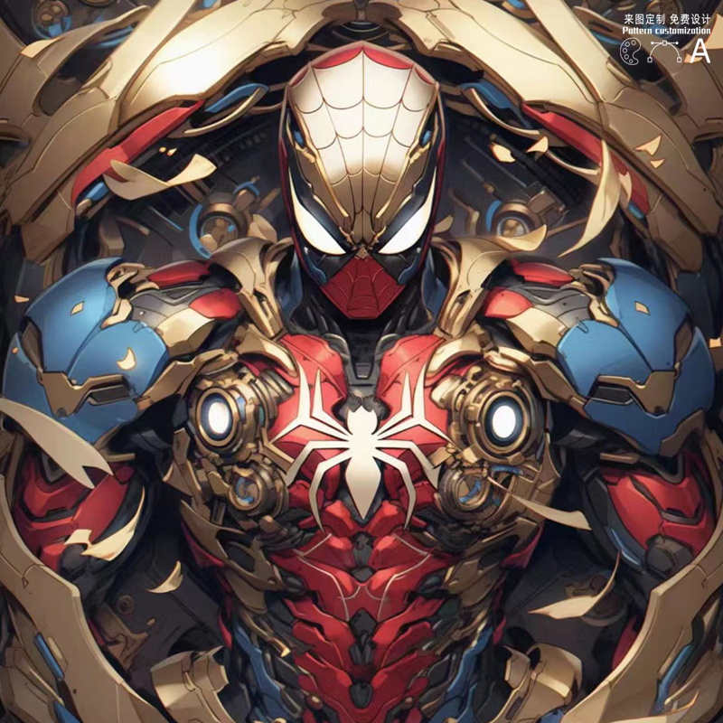 蜘蛛侠联名t恤机甲高达