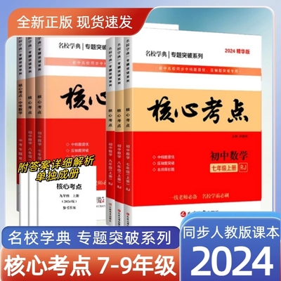 2024核心考点七八九年级上下数学