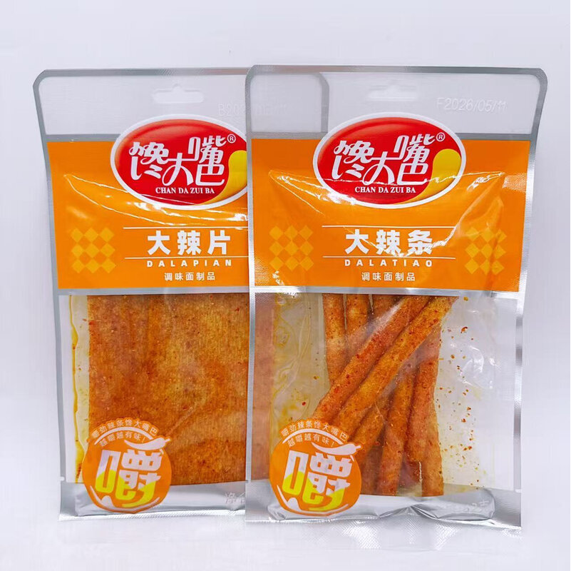 馋大嘴巴62克袋装大辣片辣条香辣劲道麻辣辣条香辣过瘾零食
