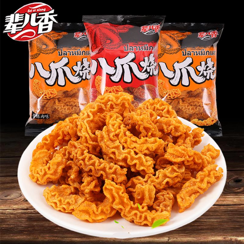 辈儿香八爪烧40g追剧零食品小吃休闲大礼包天津网红爆款