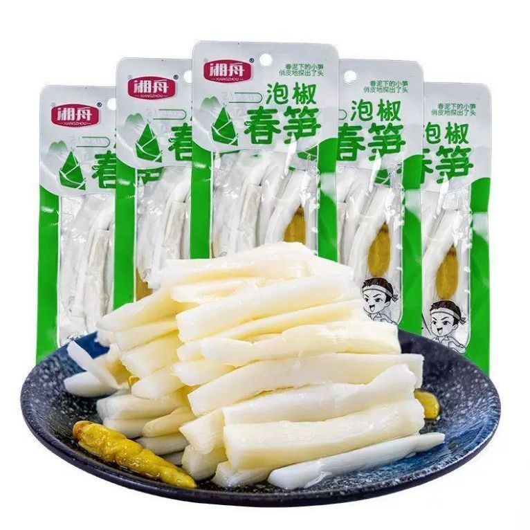 湘舟泡椒春笋脆笋30克开袋即食笋片竹笋小包装休闲零食小吃