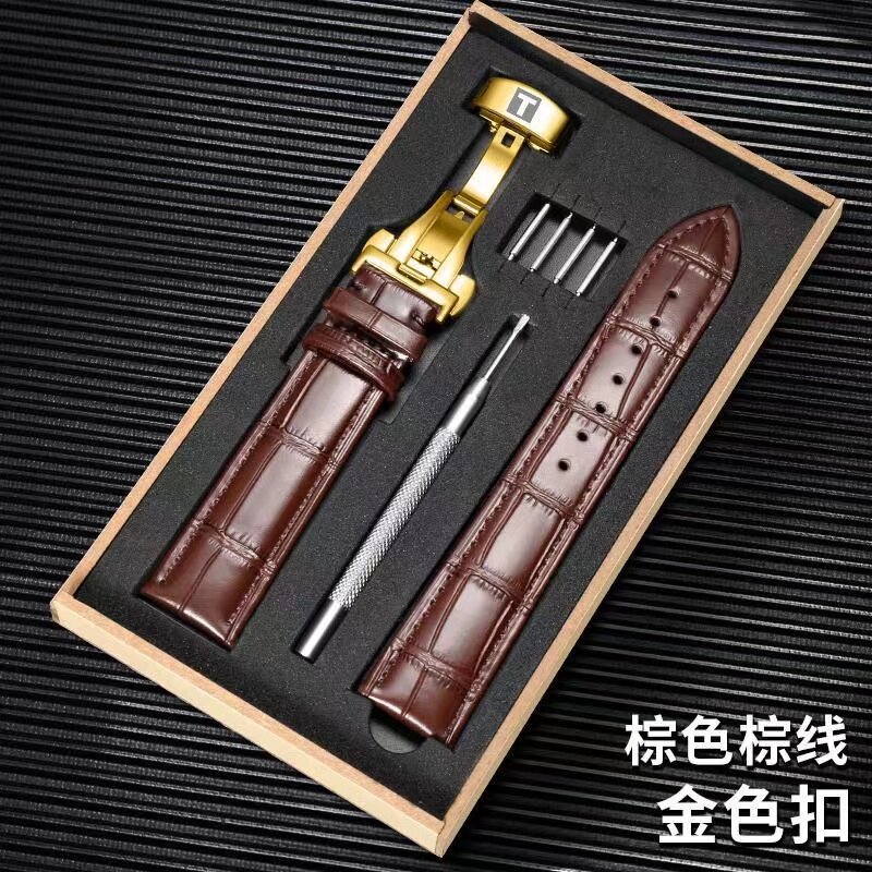 高档牛皮针扣手表带针扣牛皮表带