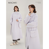 麦格牧 外套25年秋冬新款 慕情 羊毛双面呢大衣女中长款