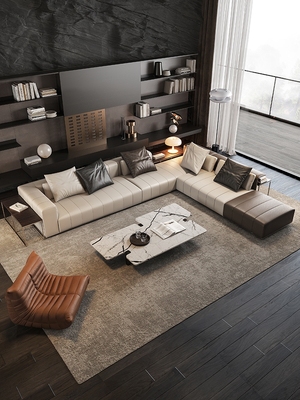 索菲亚意式极简头层牛皮