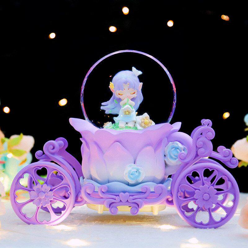 马车桌面新款厂家直销花园飘雪