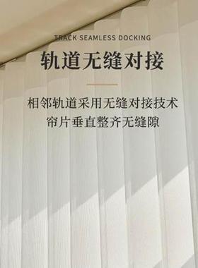 垂直帘纱帘调光遮阳梦幻帘 电动智能客厅阳台隔断白窗纱帘