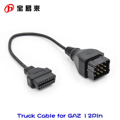 TruckOBD诊断转接线GAZ12针公头