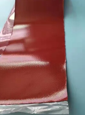 加工硅胶防火阻燃布防火毯双面橙色硅胶防火布挡烟垂壁防火布