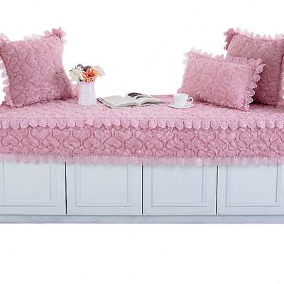 飘窗垫粉色少女心 网红窗台垫公主可爱卧室装饰飘窗毯垫子可机洗