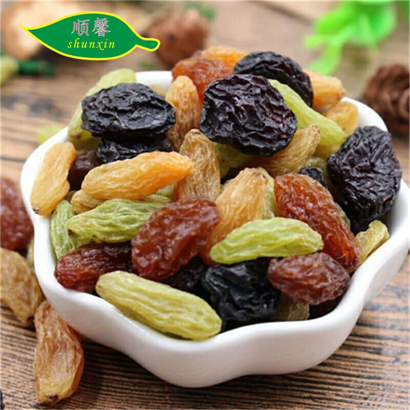 顺馨精品大颗粒吐鲁番四色葡萄干混装零食提子干新疆葡萄干批发