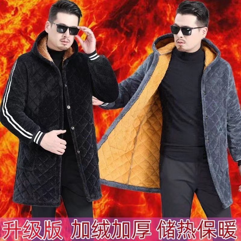 四川省服冬季保暖加绒围裙加厚罩衣成人冬天棉服外套耐脏工作服男
