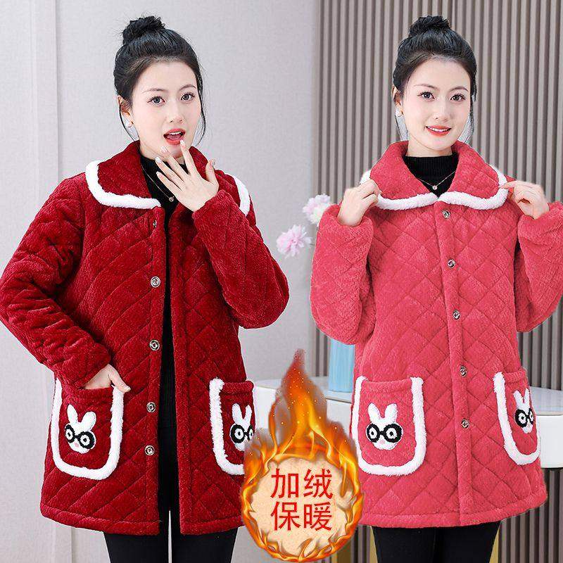 四川省服加绒加厚棉衣外套新款妈妈保暖时尚棉服罩衣棉袄中长款,家庭/个人清洁工具,围裙,淘宝优惠券,粉丝福利购,淘宝优惠卷