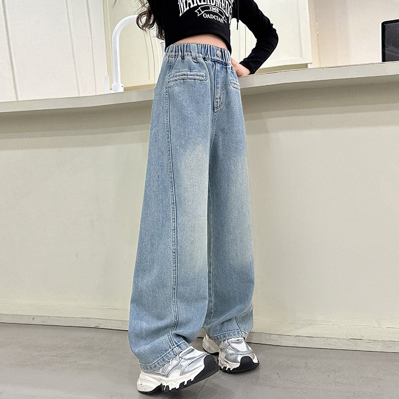 儿童休闲裤女韩版痞帅女生初秋宽松童装时尚洋气春秋款炸街搭配