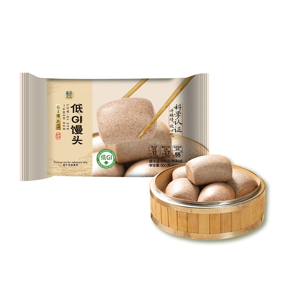 盒马 低GI馒头 300g*3袋,粮油调味/速食/干货/烘焙,包点,淘宝优惠券,粉丝福利购,淘宝优惠卷