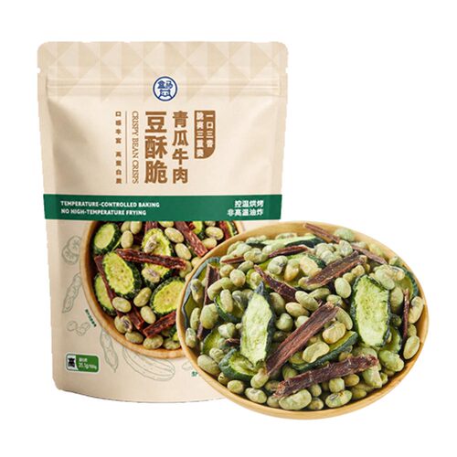 盒马 青瓜牛肉豆酥脆 386g