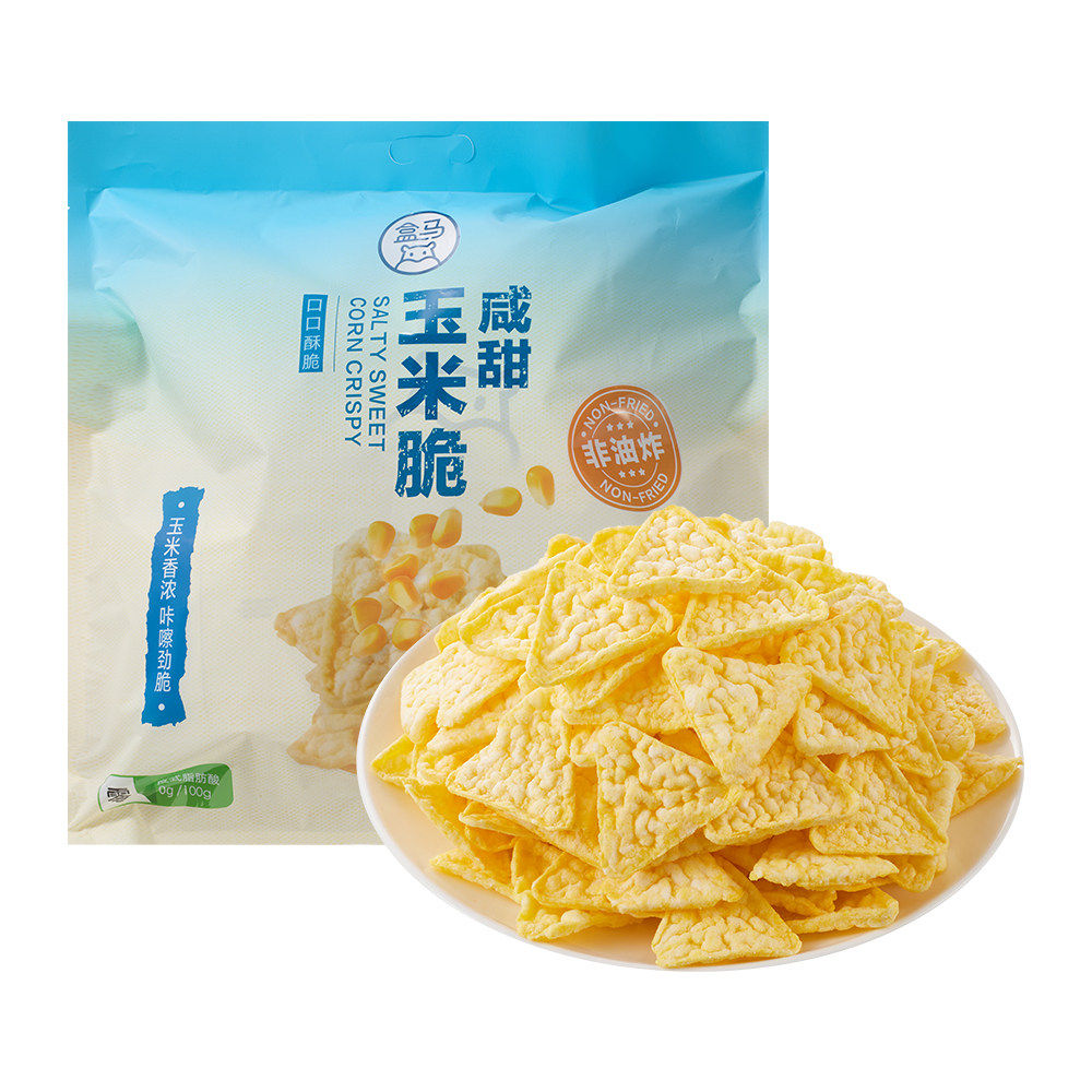 盒马  咸甜玉米脆 570g非油炸休闲办公室零食