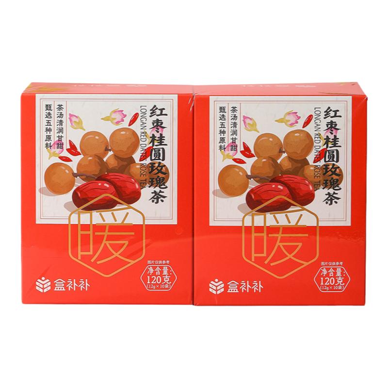 盒马盒补补红枣桂圆玫瑰茶2盒