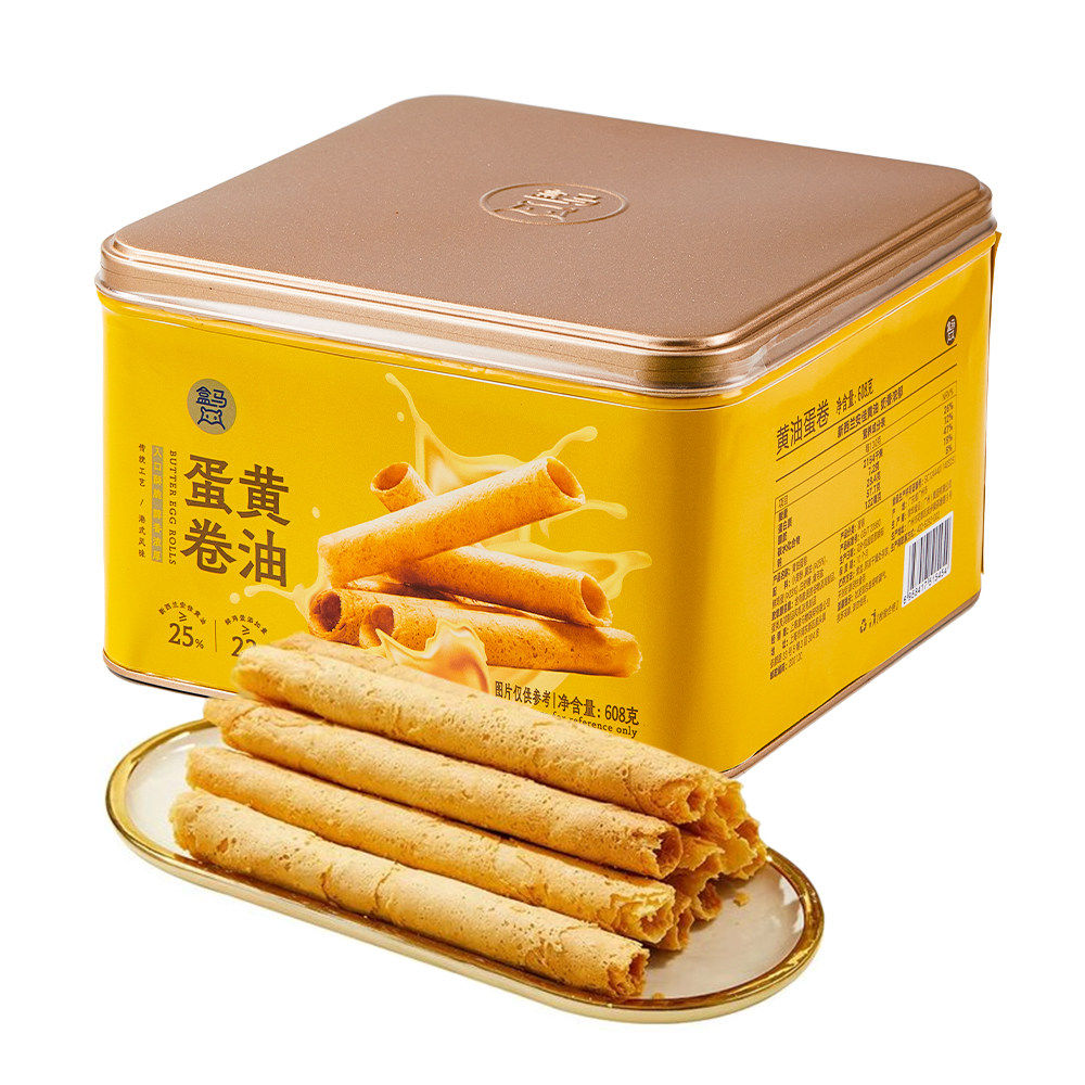 盒马 黄油蛋卷 608g鸡蛋卷糕点
