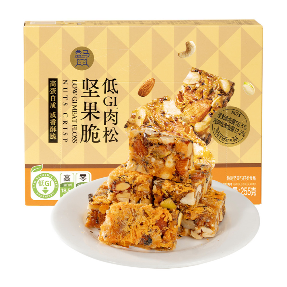 盒马 低GI肉松坚果脆 255g图片