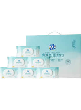 盒马MAX  植萃如厕湿巾 80片*6包EDI纯水过滤不含酒精无荧光剂