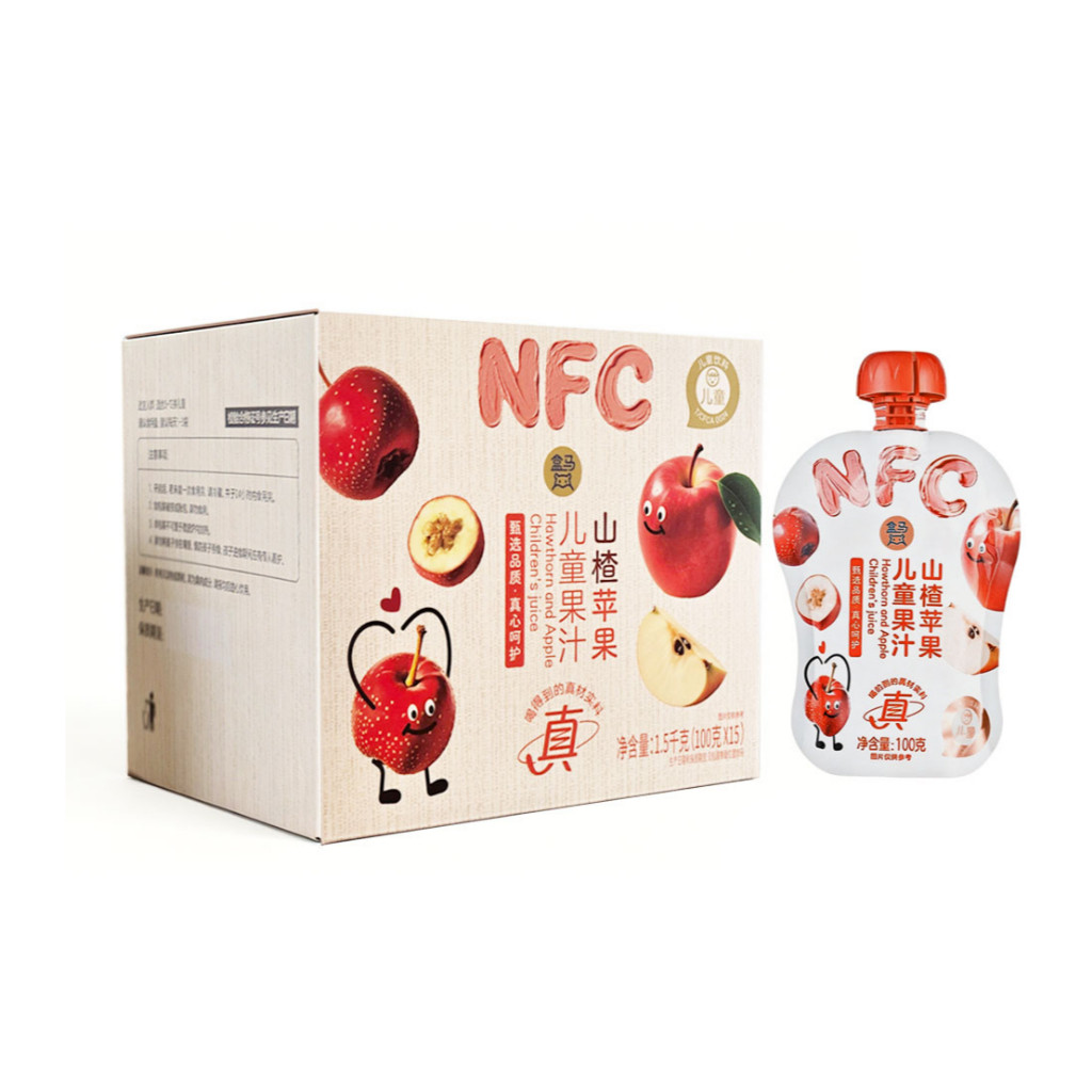 盒马 NFC山楂苹果儿童果汁 100g*15袋图片