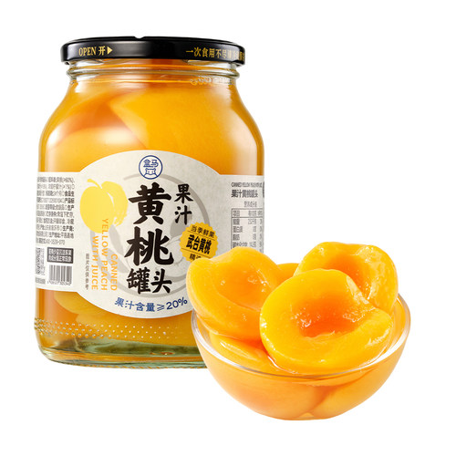 盒马 果汁黄桃罐头 728g*2罐