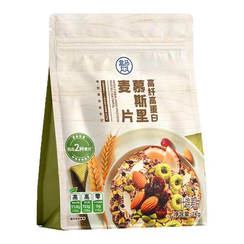 盒马 高纤高蛋白慕斯里麦片 1kg