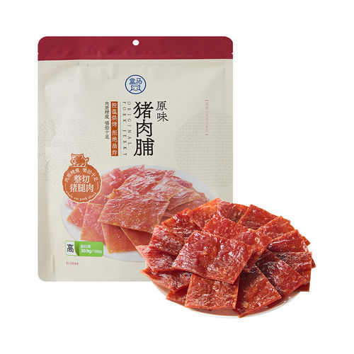 盒马原味猪肉脯猪腿肉428g