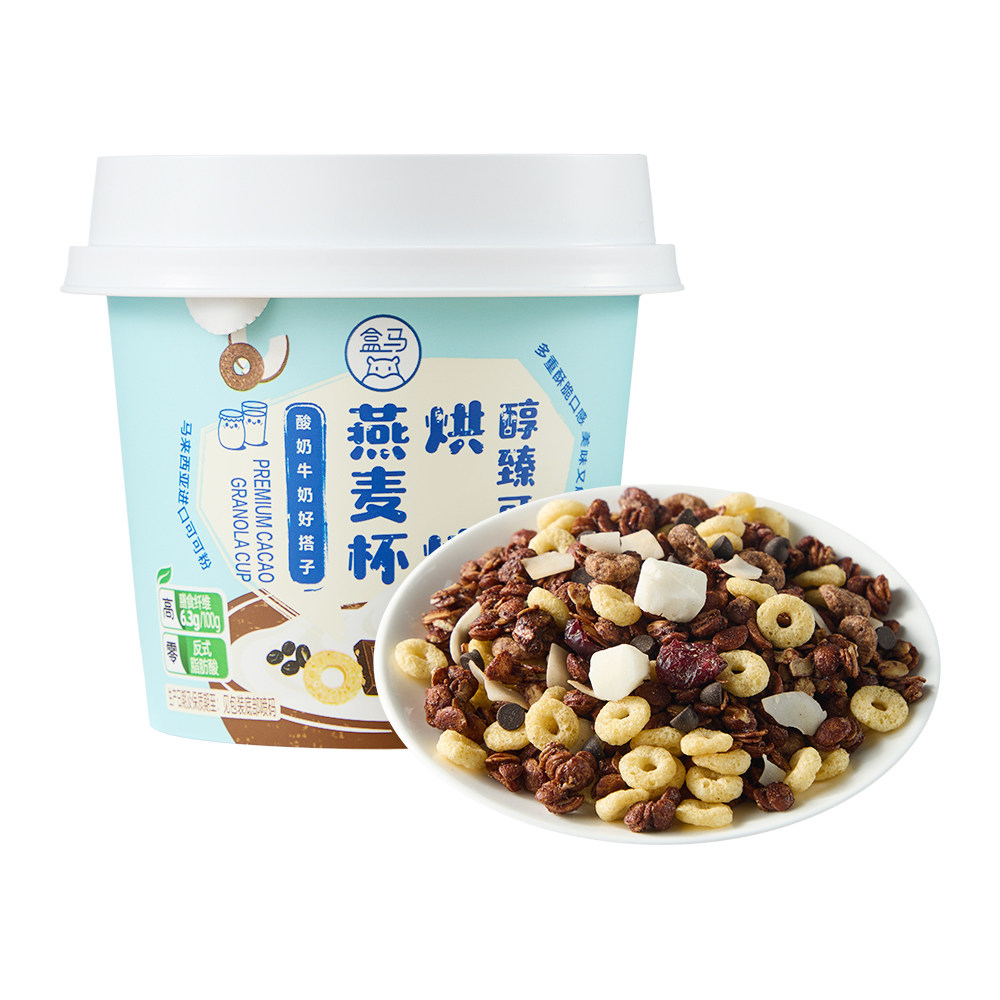盒马 醇臻可可烘焙燕麦杯 50g