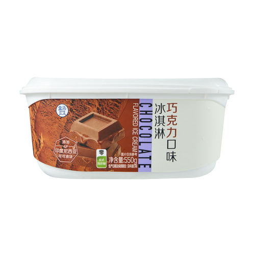 【拍2件享7折】盒马 巧克力口味冰淇淋 550g