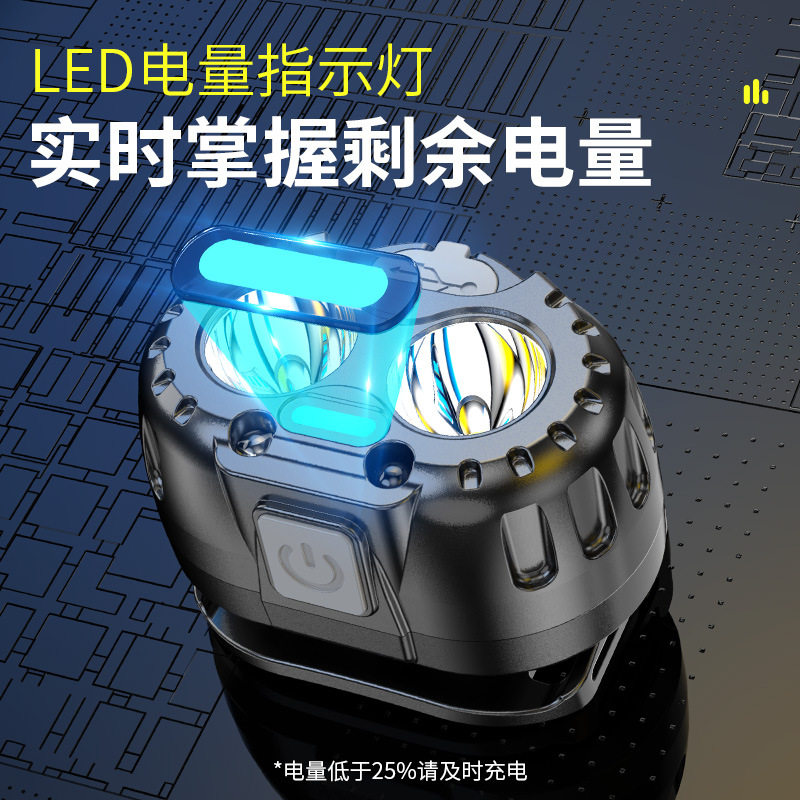 感应头灯长续航强光充电