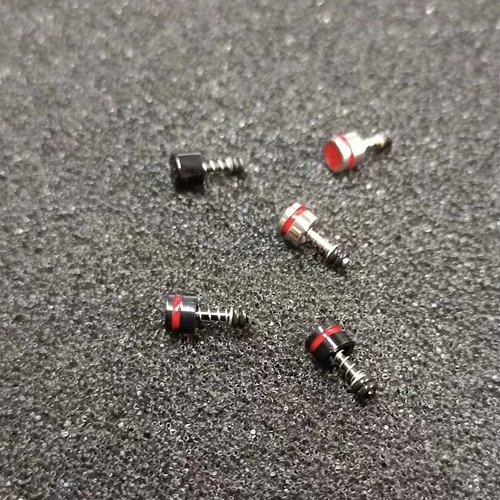 适用卡西欧小方块DW5600/gwb5600金银色机甲按键改装配件金属按钮