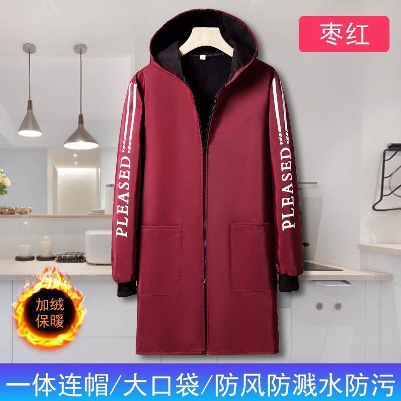 秋冬防水耐脏连帽罩衣劳保搬运服