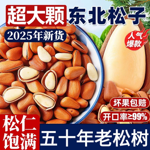 东北手剥开口松子2025新货特级特大颗粒年货过年礼盒送礼长辈礼包