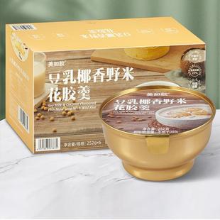 三母超市会员官方旗舰店美如胶豆乳椰香野米花胶羹252g*6正品代购