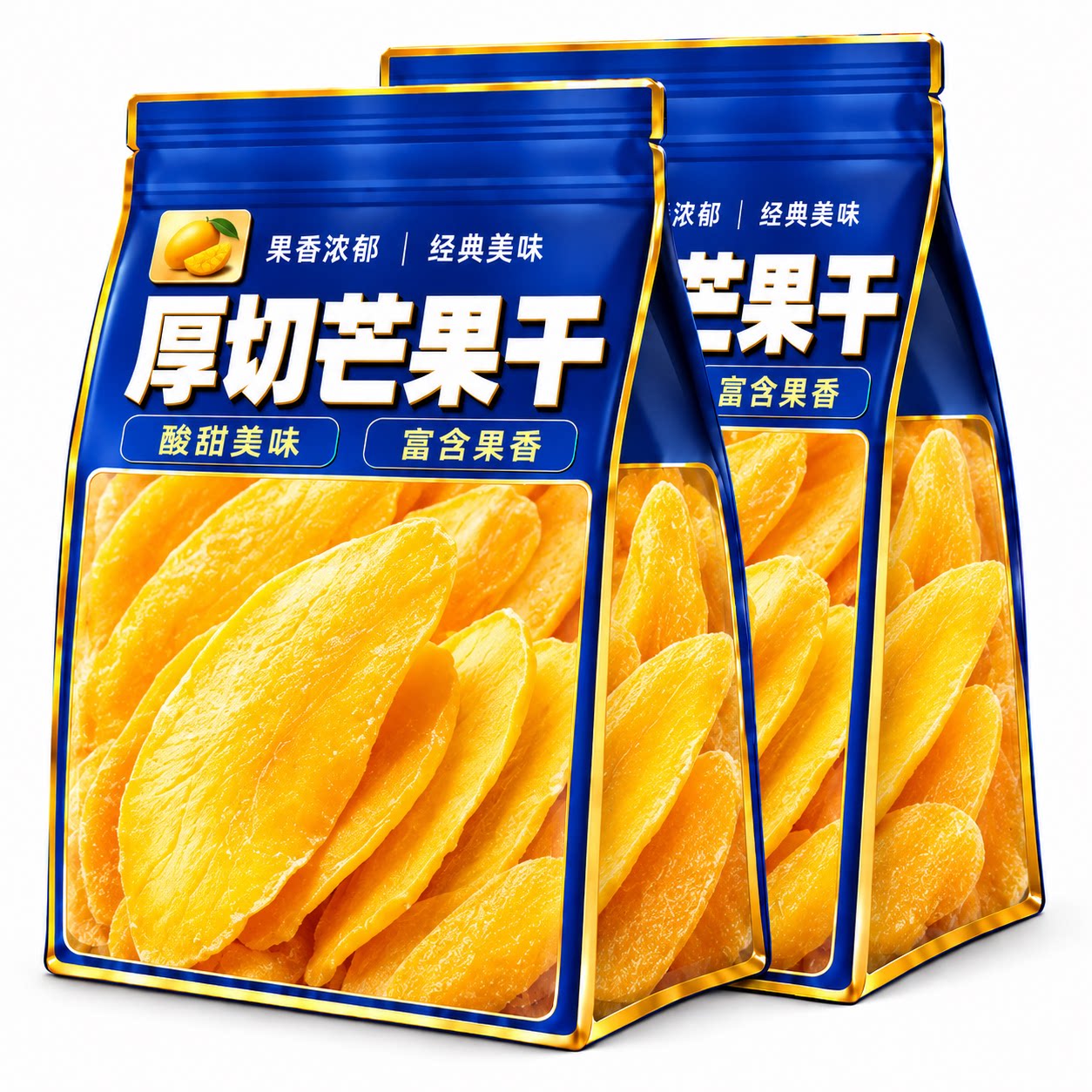 特级原切芒果干！现晒正品官方旗舰店办公室零食果脯蜜饯解馋小吃