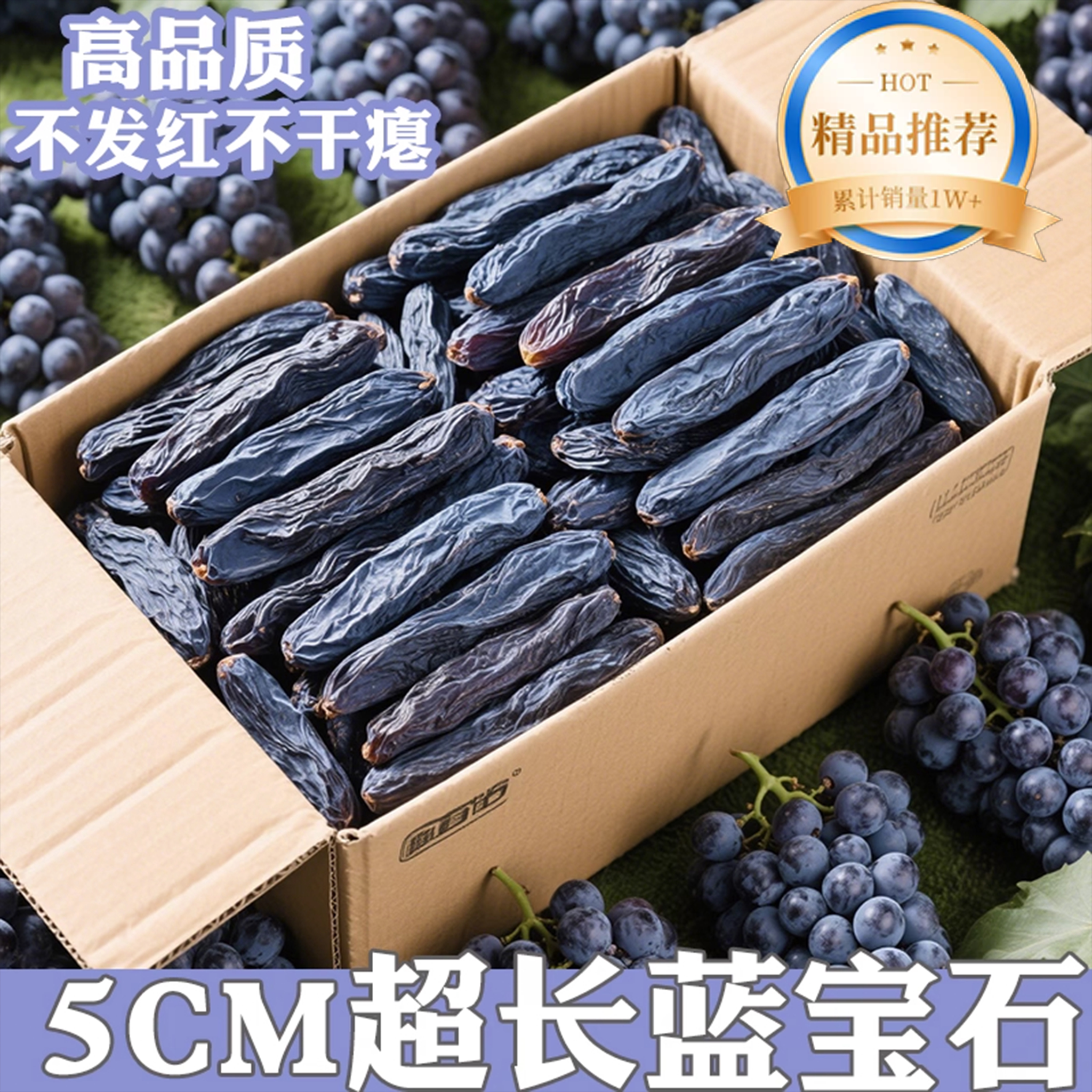农科院蓝宝石葡萄干新疆特产特级超大免洗2025新货官方旗舰店