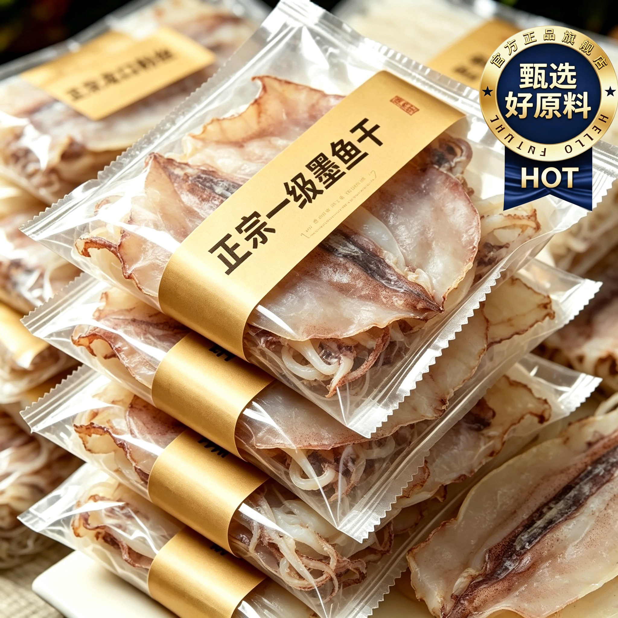 农科院推荐正宗一级墨鱼干淡干优质正品官方旗舰店特级煲汤墨鱼干