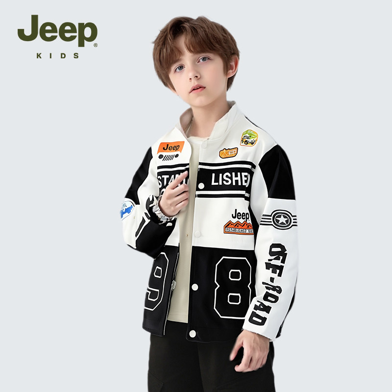 Jeep吉普童装男童赛车夹克