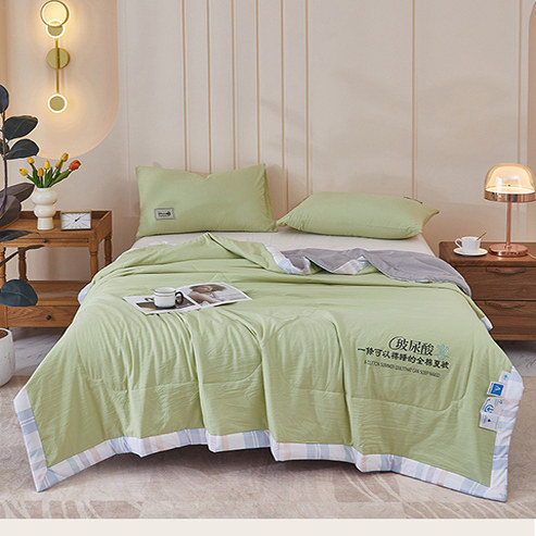 内部福利洛卡棉手工包边夏被亲肤恒温200x230夏被