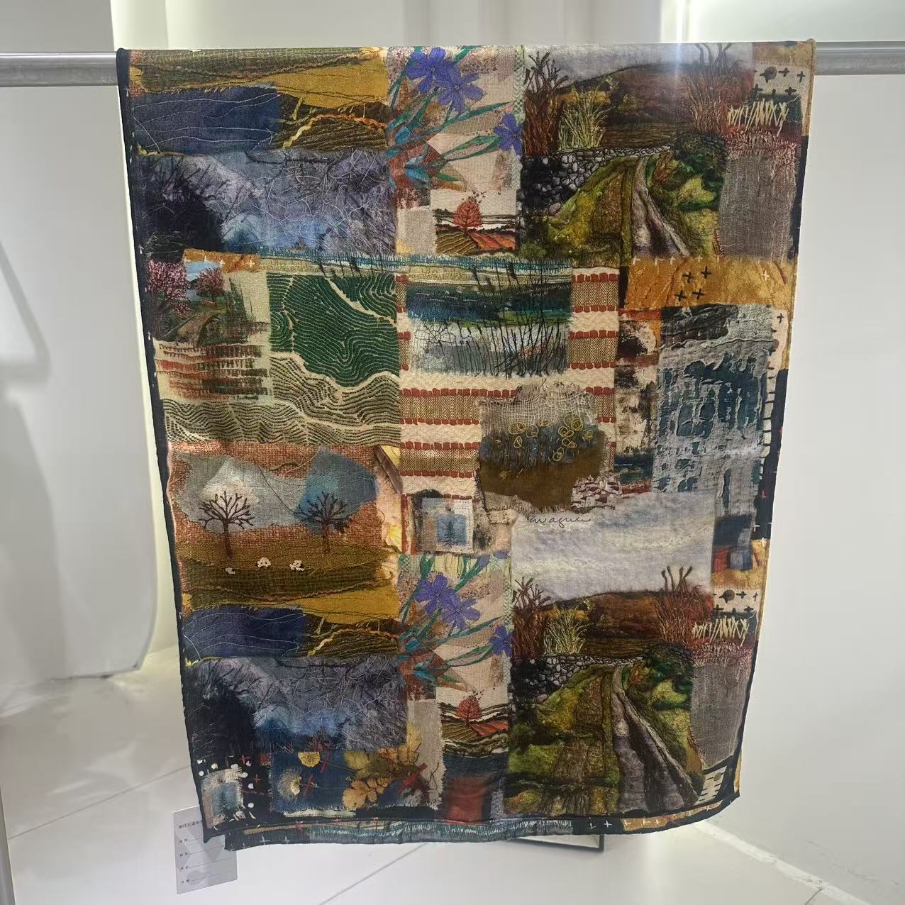 【邢康莉甄选】羊绒羊毛丝巾披肩2308-013