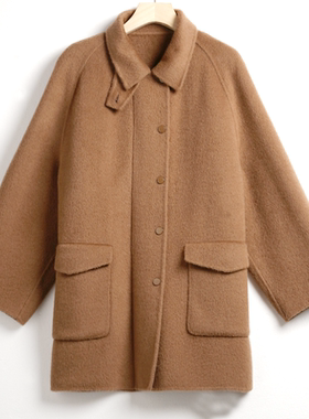 【文颖Eve】中长款毛呢大衣外套H53159-LSM