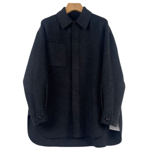 9010 简约风翻领毛呢上衣外套F55627 大潘专享