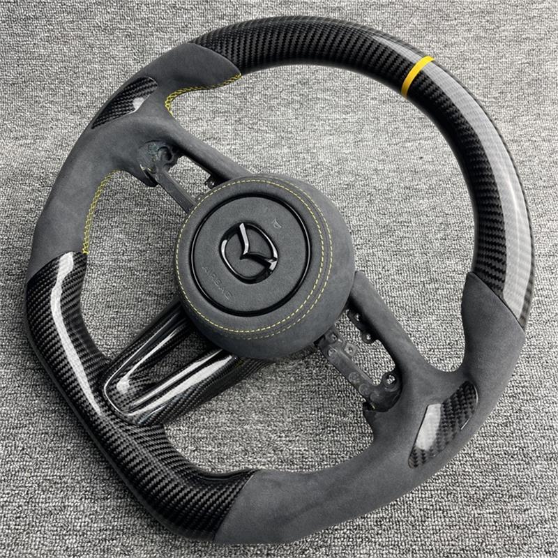 适用于马自达CX50昂克赛拉次世代CX49阿特兹CX30碳纤维方向盘改装