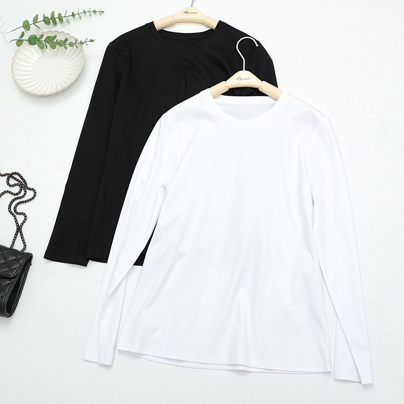 库茵 叭哒不惑 随心 桑蚕丝棉时尚百搭简约T恤